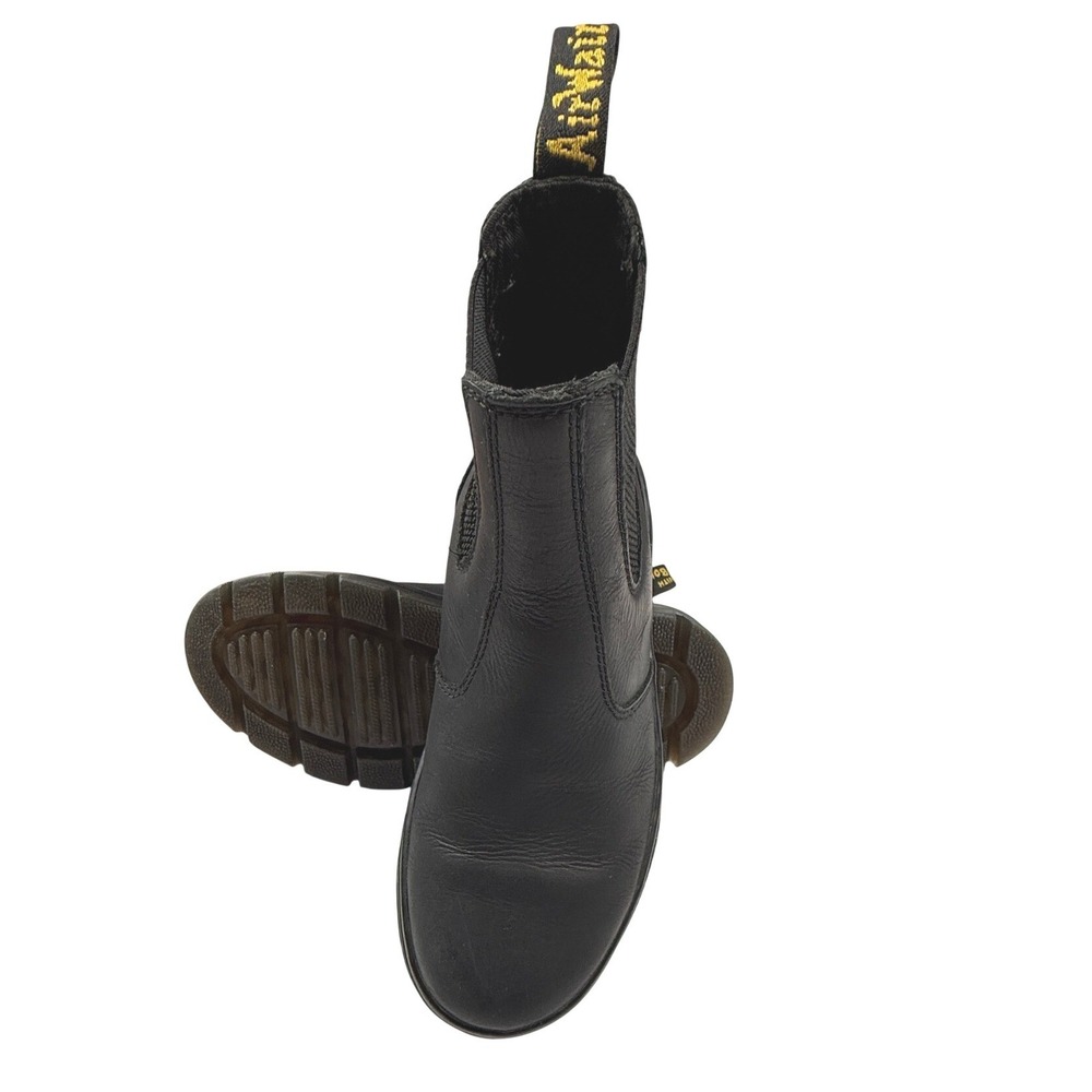 Dr. Martens Embury Black Wyoming Leather Chelsea Boots Lug Sole US Women 6 M 5
